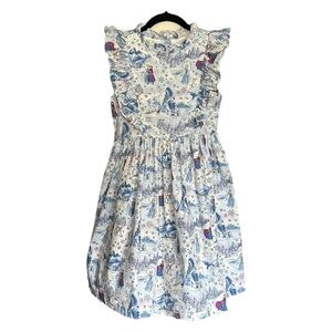 Janie and Jack Disney Frozen Toile Dress Big Girl, Size 10